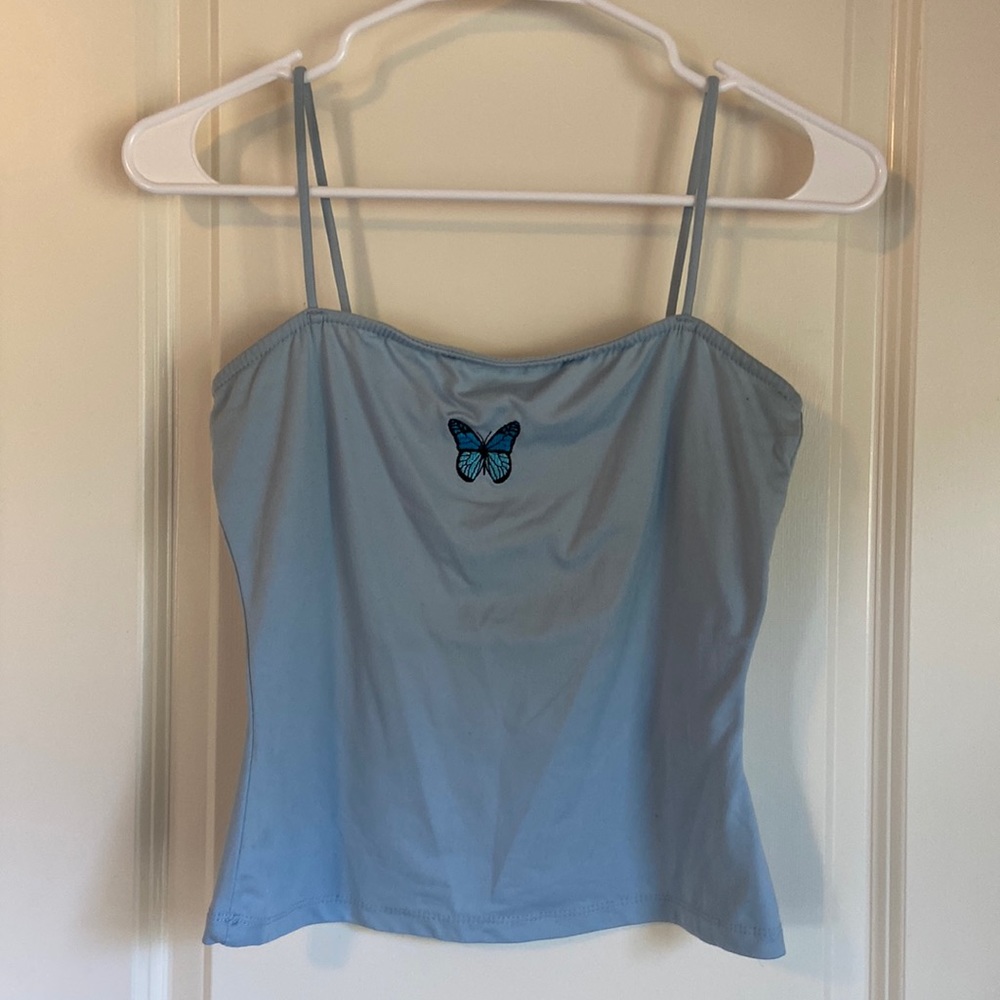 🦋Two Blue Butterfly Tank Tops🦋
